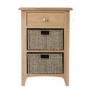 Bourton Light Oak Hall Storage Unit with 3 Drawers