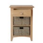 Bourton Light Oak Hall Storage Unit with 3 Drawers