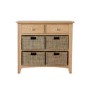 Bourton Light Oak Storage Unit with 6 Drawers