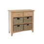 Bourton Light Oak Storage Unit with 6 Drawers