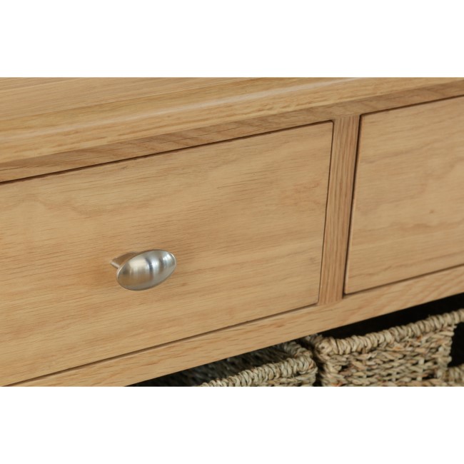 Bourton Light Oak Storage Unit with 6 Drawers