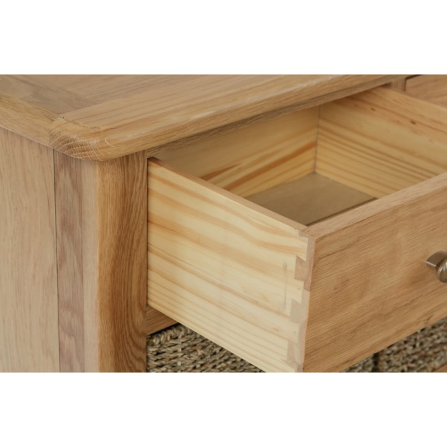 Bourton Light Oak Storage Unit with 9 Drawers