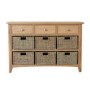 Bourton Light Oak Storage Unit with 9 Drawers