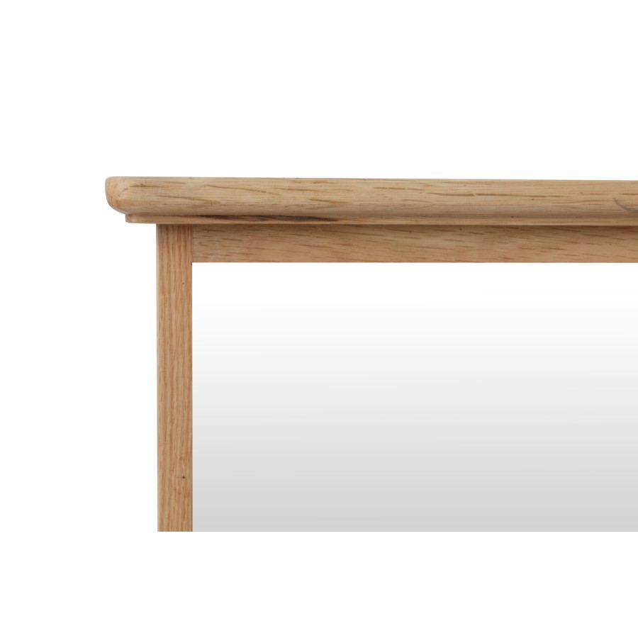 Bourton Solid Oak Coat Rack with Mirror