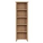 Narrow Oak Bookcase with 5 Shelves