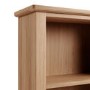 Narrow Oak Bookcase with 5 Shelves
