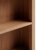 Narrow Oak Bookcase with 5 Shelves