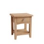 Oak Side Table with 1 Drawer