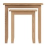 Bourton Set of 2 Side Tables in Solid Oak - Square
