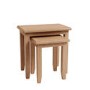Bourton Set of 2 Side Tables in Solid Oak - Square