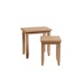 Bourton Set of 2 Side Tables in Solid Oak - Square