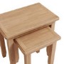 Bourton Set of 2 Side Tables in Solid Oak - Square