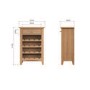 Solid Oak Wine Rack with Drawer