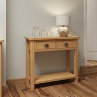 Rustic Oak Console Table