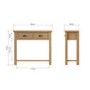 Rustic Oak Console Table