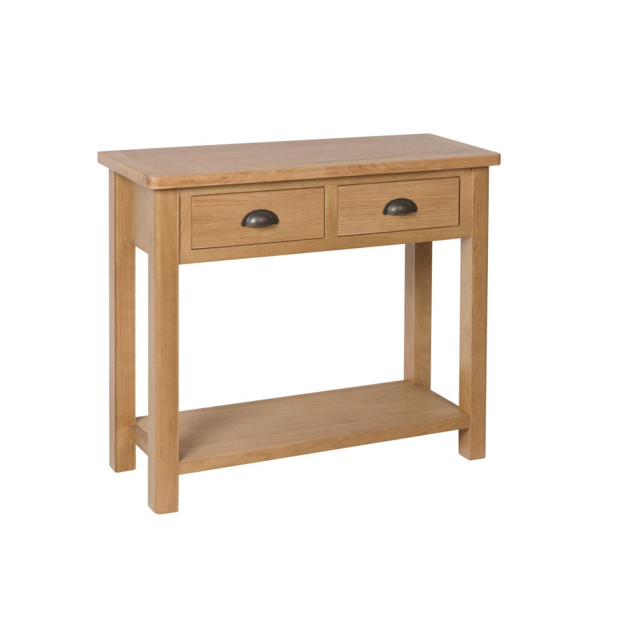 Rustic Oak Console Table