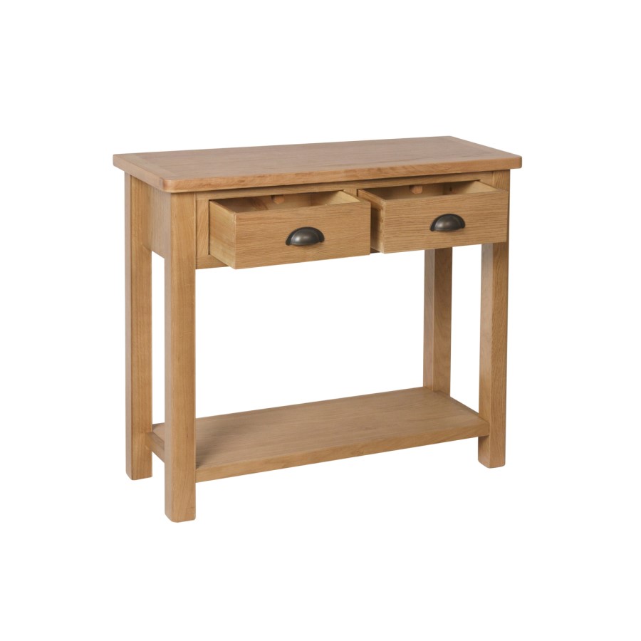Rustic Oak Console Table