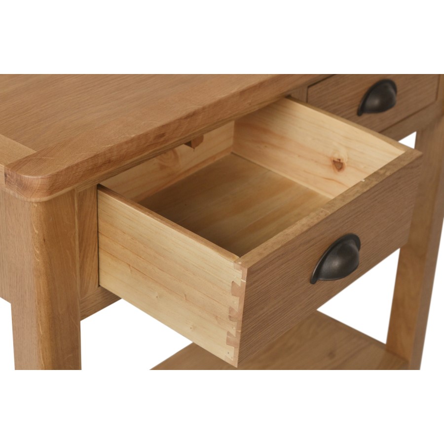 Rustic Oak Console Table