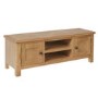 Rustic Oak Large TV Unit