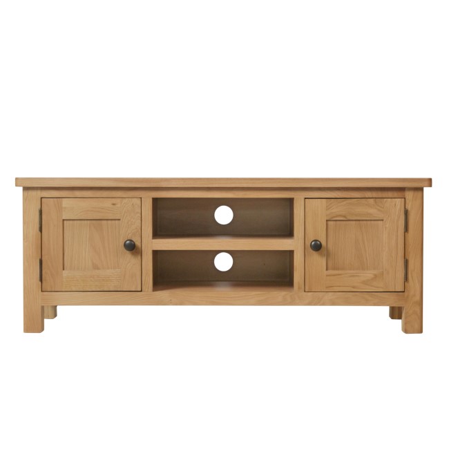 Rustic Oak Large TV Unit