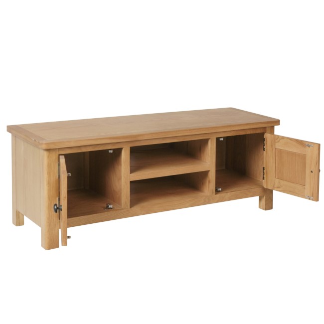 Rustic Oak Large TV Unit