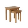 Set of 2 Oak Nest of Tables