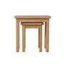 Set of 2 Oak Nest of Tables