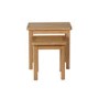 Set of 2 Oak Nest of Tables