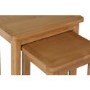 Set of 2 Oak Nest of Tables