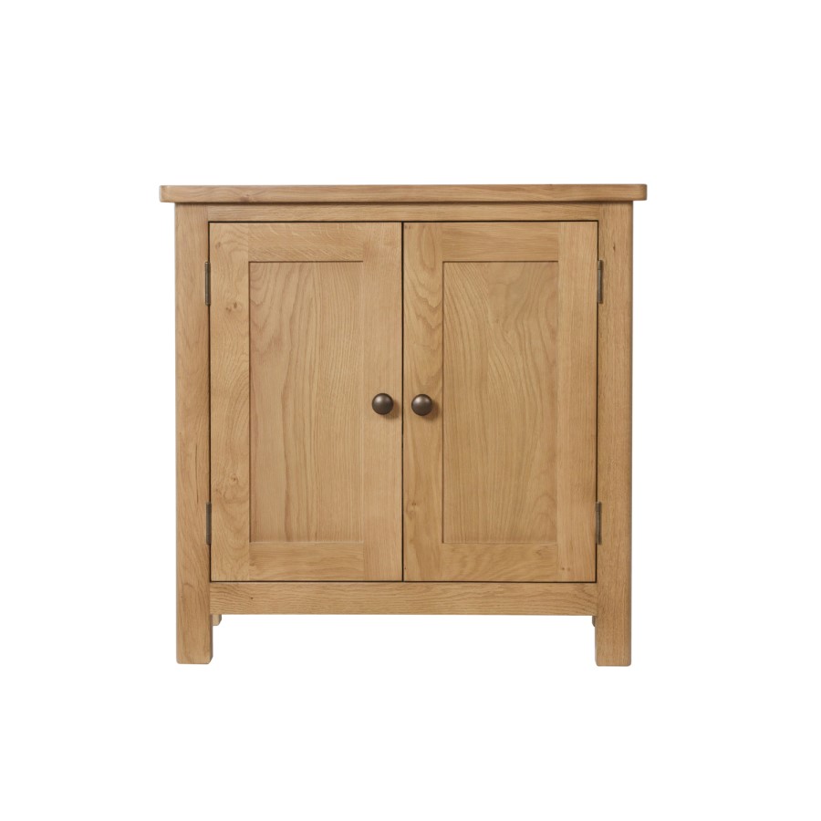 Rustic Oak Small Hall Cupboard