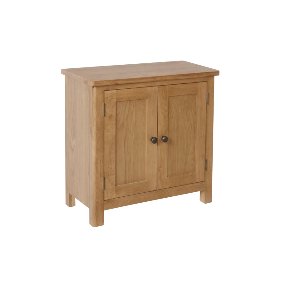 Rustic Oak Small Hall Cupboard