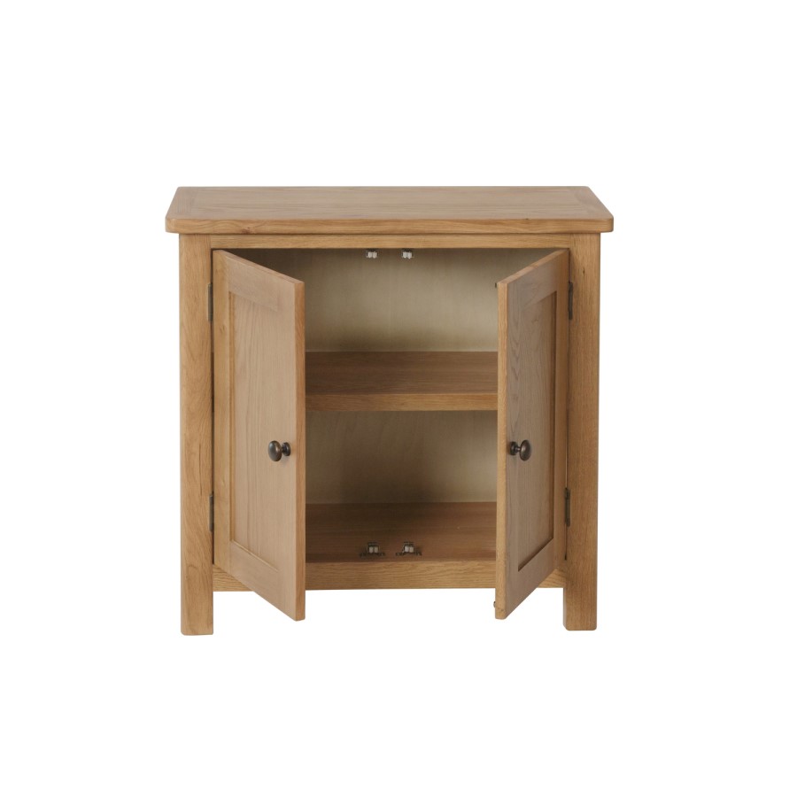 Rustic Oak Small Hall Cupboard