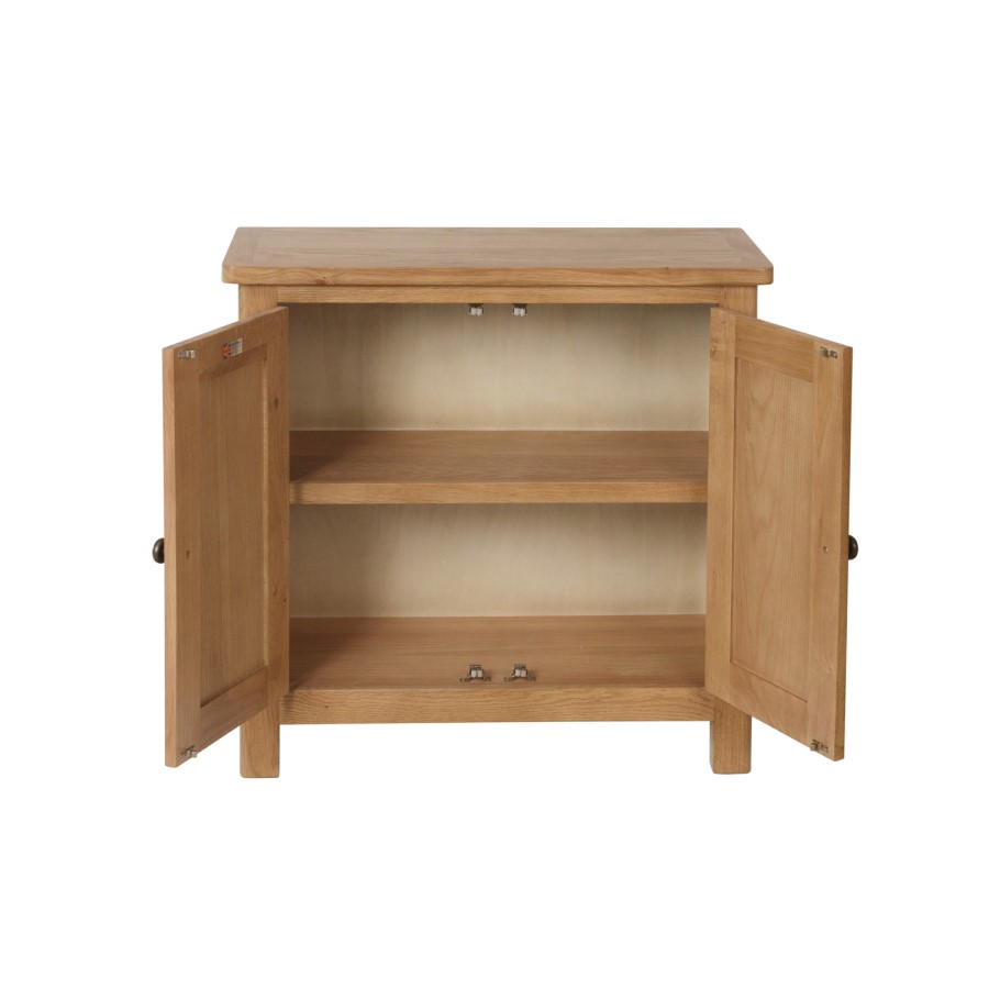 Rustic Oak Small Hall Cupboard