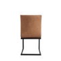Pair of Tan Dining Chairs with Diamond Stitching