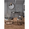 Smoked Grey Nest of Tables Mirror Panels
