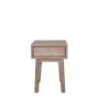 Wood Side Table with 1 Drawer 