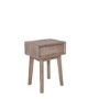 Wood Side Table with 1 Drawer 