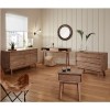 Sand Wash Acacia Wood Console Table with 2 Drawers