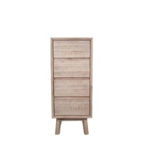 Sand Wash Acacia Wood Sideboard with 4 Drawers
