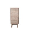 Sand Wash Acacia Wood Sideboard with 4 Drawers