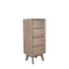 Sand Wash Acacia Wood Sideboard with 4 Drawers