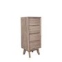 Sand Wash Acacia Wood Sideboard with 4 Drawers