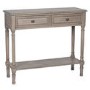 GRADE A2 - Pine Wood Console Table with Low Shelf