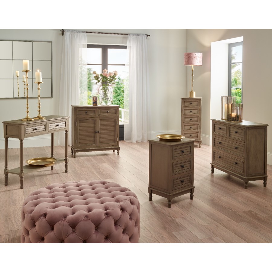 Pine Wood Double Door Sideboard
