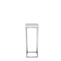 Mirrored Glass & Metal Square Large SideTable Mirrored Glass & Metal Square Large SideTable