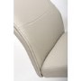 Set of 2 Cream Faux Leather Cantilever Dining Chairs - Hilton