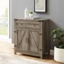 Grey Wooden Sideboard with Double Door & Drawers 