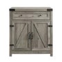 Grey Wooden Sideboard with Double Door & Drawers 