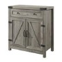 Grey Wooden Sideboard with Double Door & Drawers 