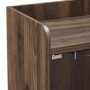 Dark Walnut Drinks Cabinet with Shelves & Stemware Rack 